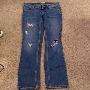 Aeropostale size 7/8 short ripped jeans